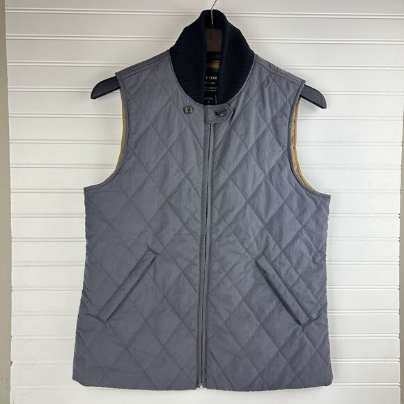 C.C. Filson Quilted Gray Work Pack Vest Sleeveless Jacket Pockets Mens Size M - Picture 1 of 11